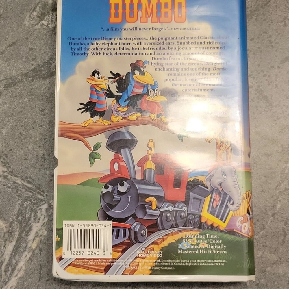 Dumbo VHS Movie - Picture 2 of 4